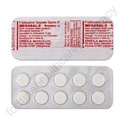 Megasal 2mg Tablets (Salbutamol 2mg)